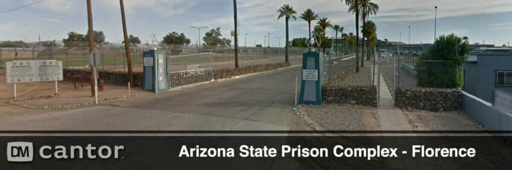 Front Gate View of Arizona State Prison Complex in Florence, AZ