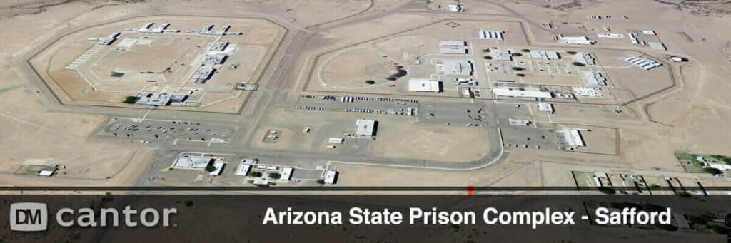 Aerial View of Safford Prison Complex in Safford, Arizona.